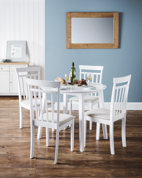 Set Of 2 Coast White Dining Chairs