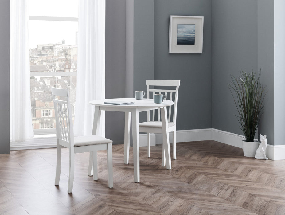 Set Of 2 Coast White Dining Chairs
