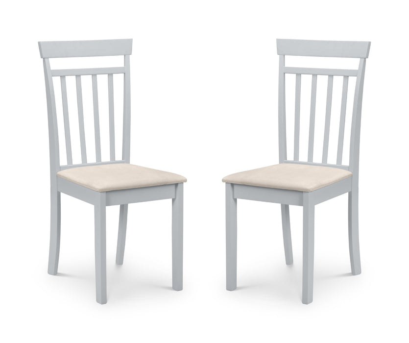 Set Of 2 Coast Grey Dining Chairs