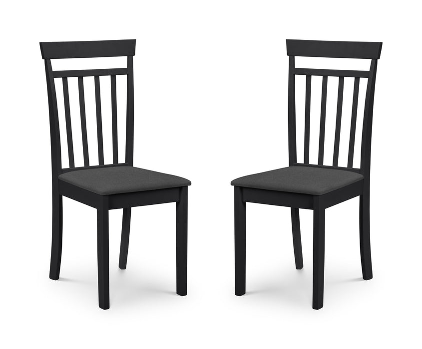 Set Of 2 Coast Dining Chairs Black
