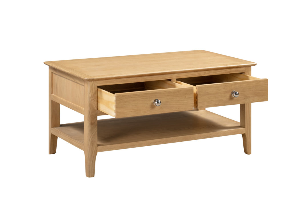 Cotswold Coffee Table With 2 Drawers