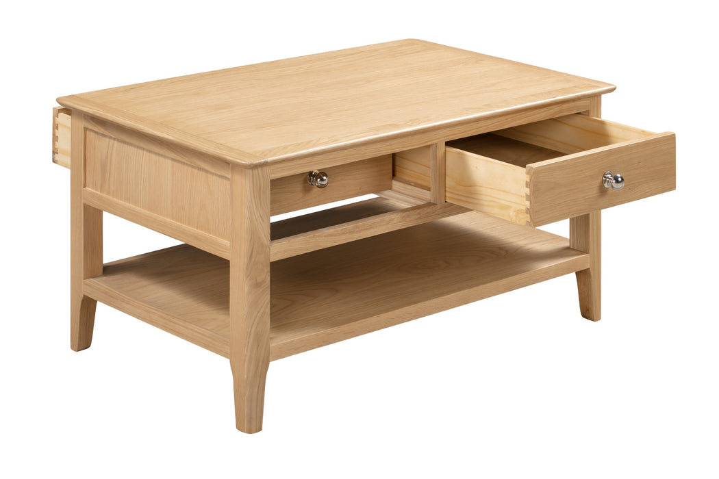 Cotswold Coffee Table With 2 Drawers
