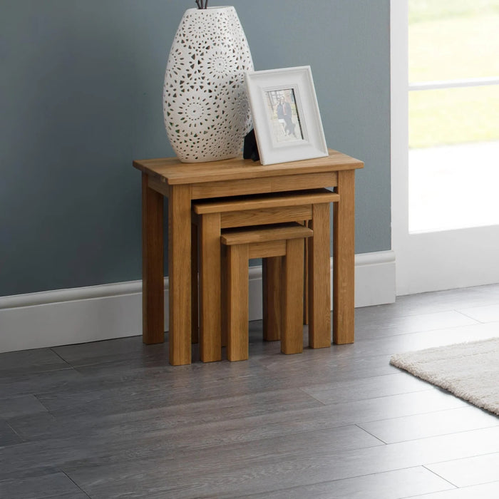 Coxmoor Nest Of 3 Tables - Oak
