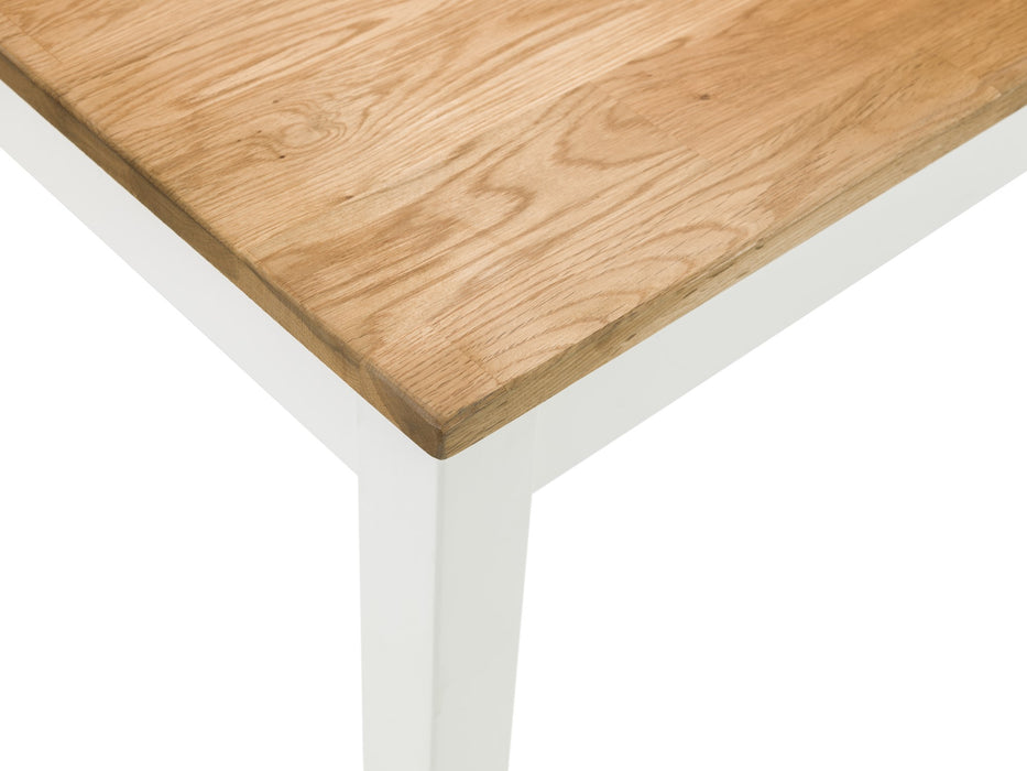 Coxmoor Rectangular Dining Table - Ivory & Oak