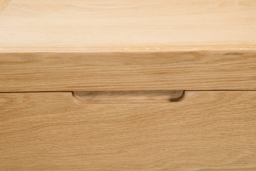 Curve 3 Drawer Bedside