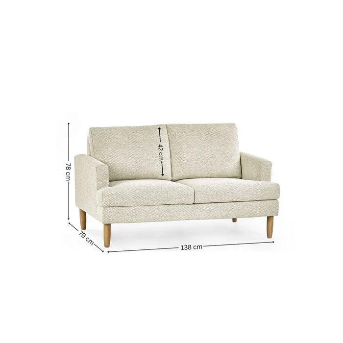 Daisy Compact 2 Seater Sofa - Pearl Barley