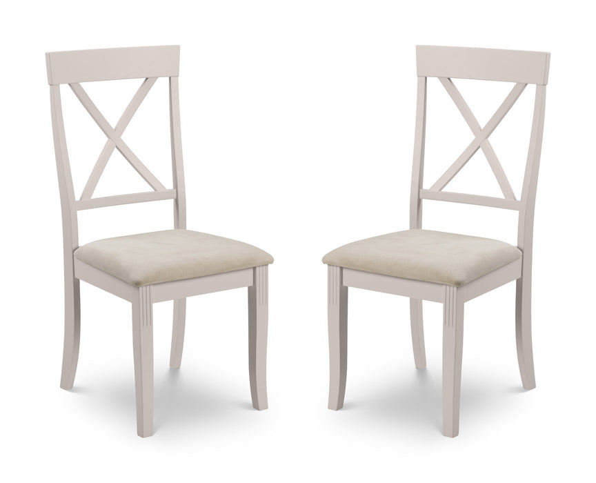 Set Of 2 Davenport Elephant Grey Dining Chairs