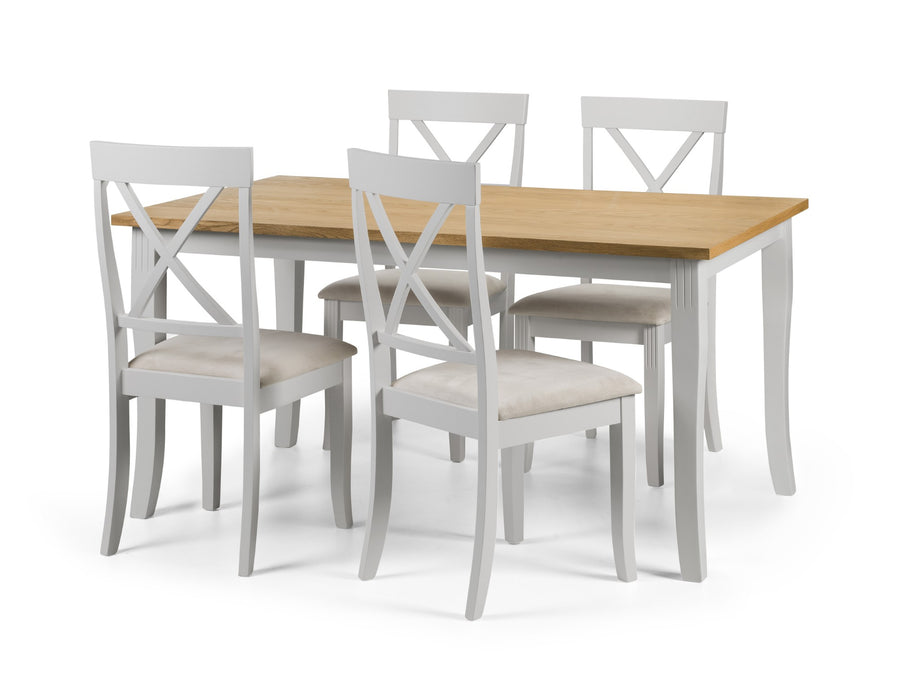 Set Of 2 Davenport Elephant Grey Dining Chairs