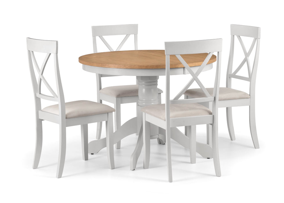 Set Of 2 Davenport Elephant Grey Dining Chairs