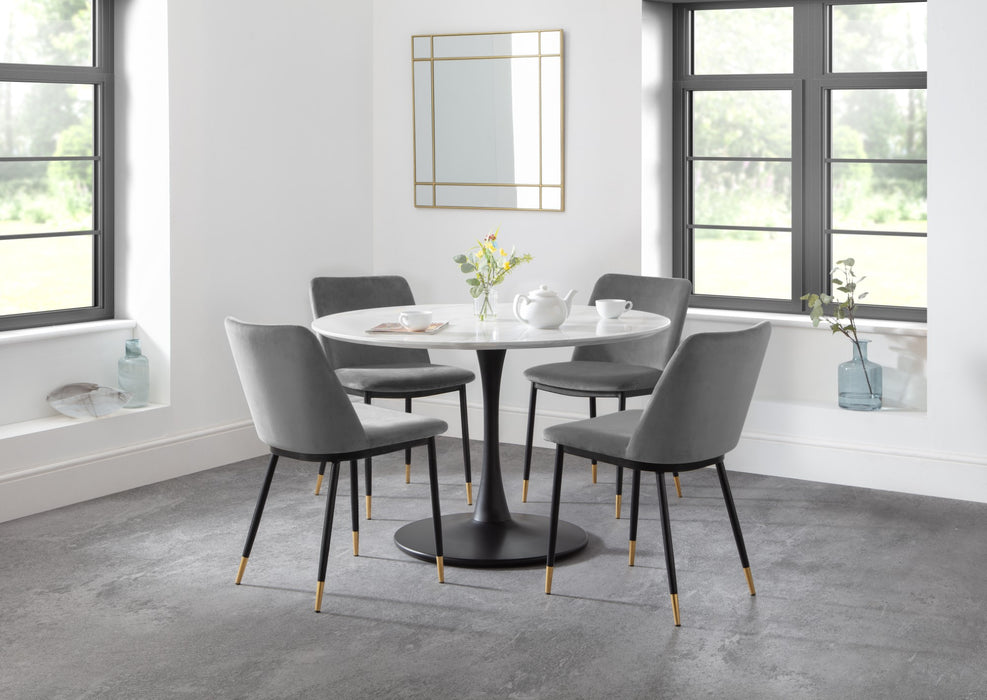 Set Of 2 Delaunay Dining Chairs - Grey