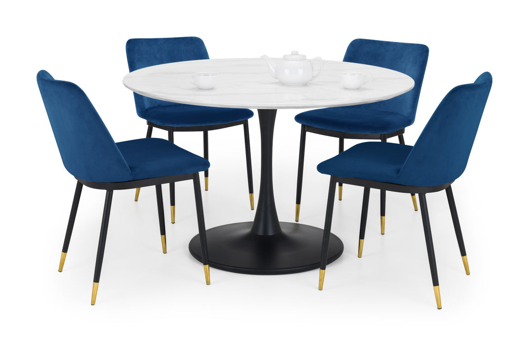 Set Of 2 Delaunay Dining Chairs - Blue