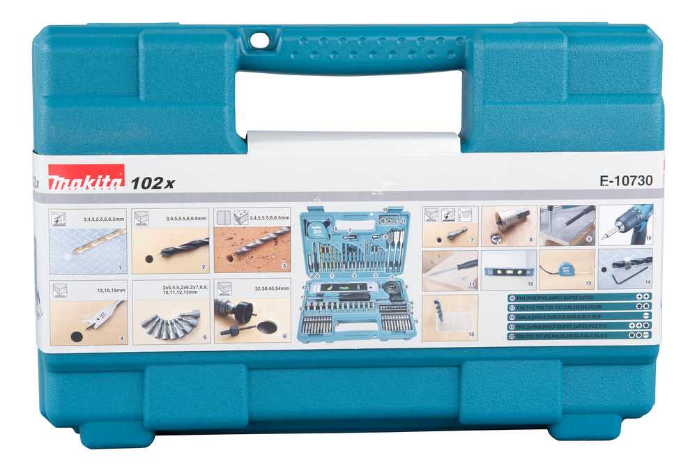 102 Piece Drill & Screw Bit Set