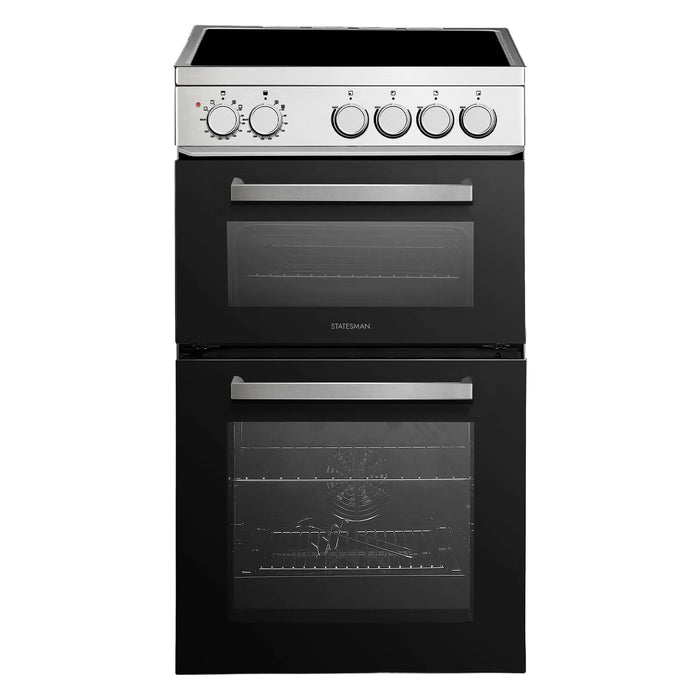 EDC150X - 50cm Electric Ceramic Double Oven Cooker - Inox