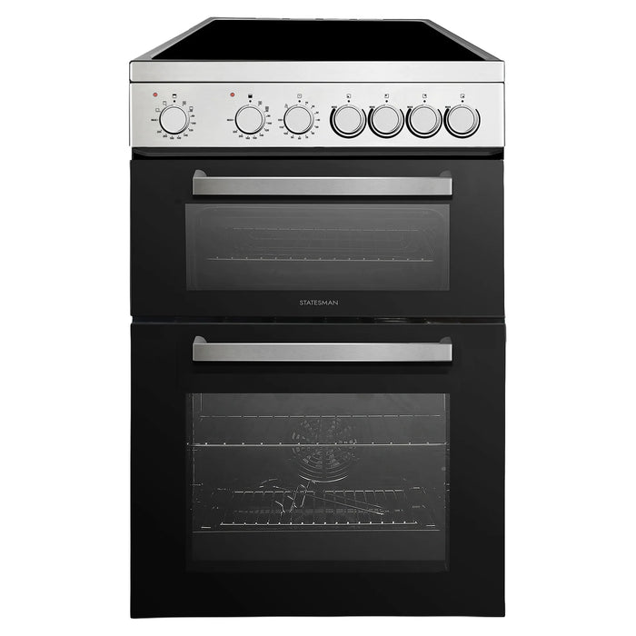EDC160X - 60cm Electric Ceramic Double Oven Cooker - Inox