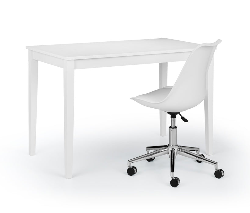 Erika Office Chair - White/Chrome