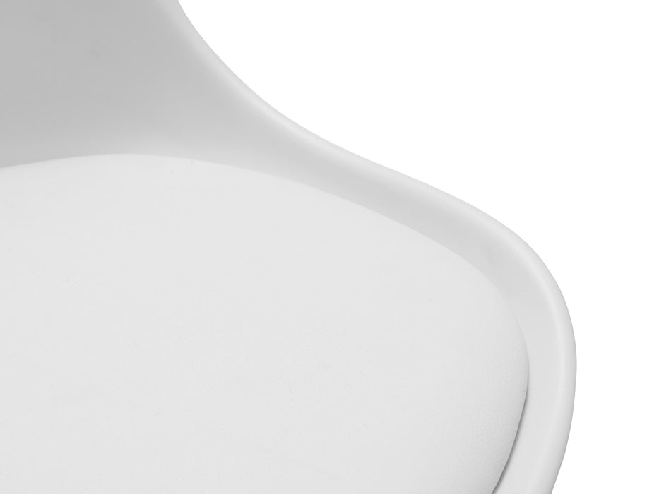 Erika Office Chair - White/Chrome