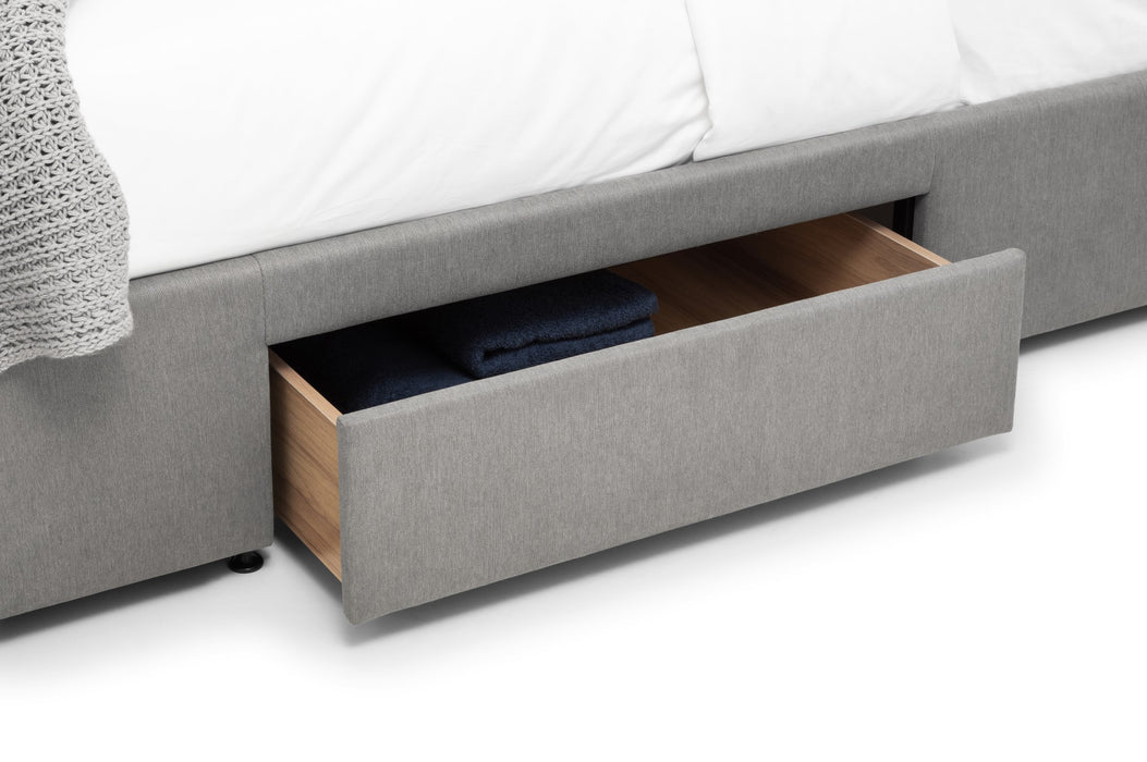 Fullerton 4 Drawer 150cm King Bed - Grey