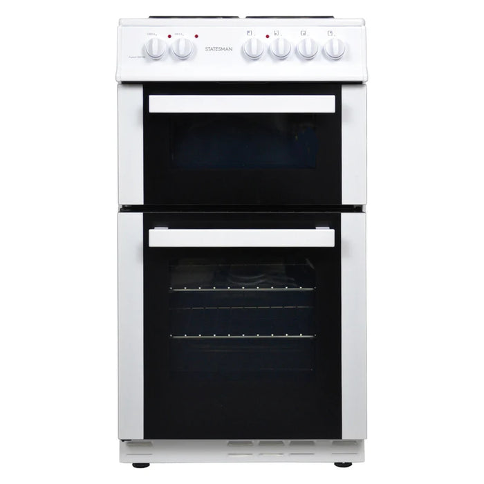 FUSION50W - 50cm Twin Cavity Electric Cooker - White