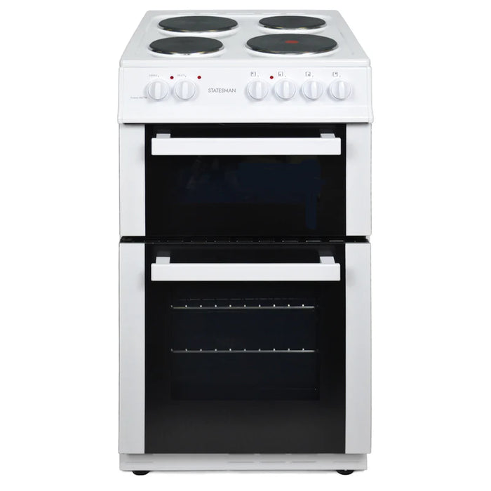 FUSION50W - 50cm Twin Cavity Electric Cooker - White