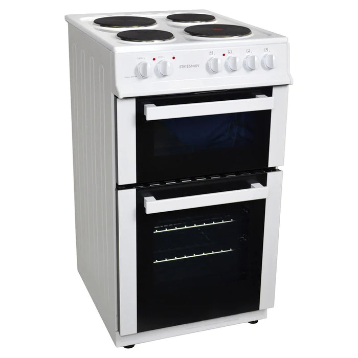 FUSION50W - 50cm Twin Cavity Electric Cooker - White