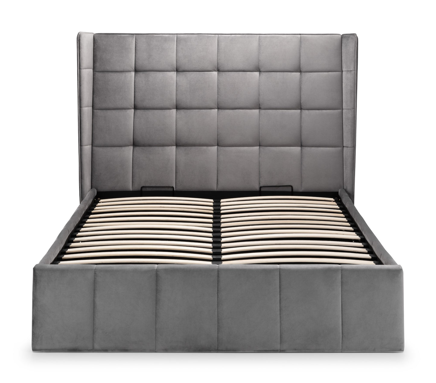 Gatsby Ottoman Storage 150cm King Bed - Light Grey