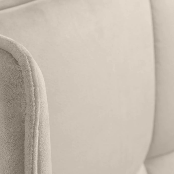 Gatsby Cream Velvet 150cm King Ottoman Storage Bed