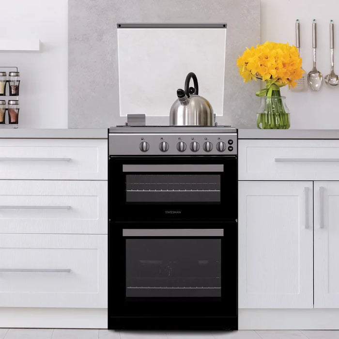 GDL60S - 60cm Gas Lidded Double Oven - Silver