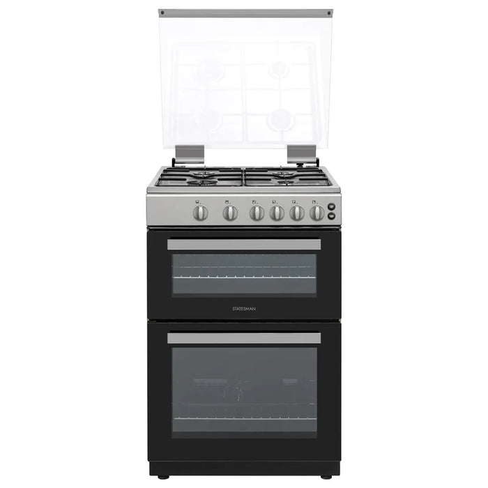 GDL60S - 60cm Gas Lidded Double Oven - Silver