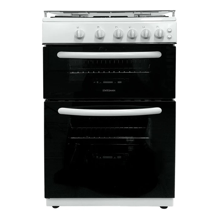GDL60W2 - 60cm Gas Lidded Double Oven - White