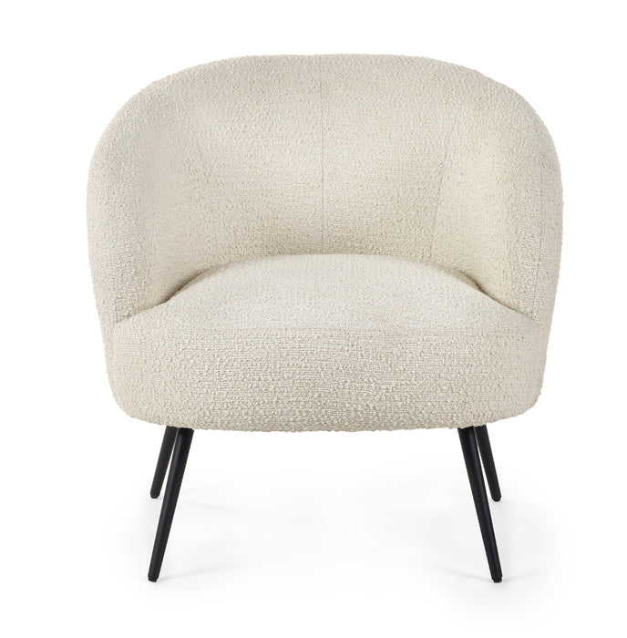 Gigi Boucle Accent Chair - Ivory