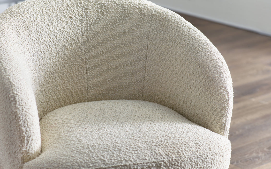 Gigi Boucle Accent Chair - Ivory