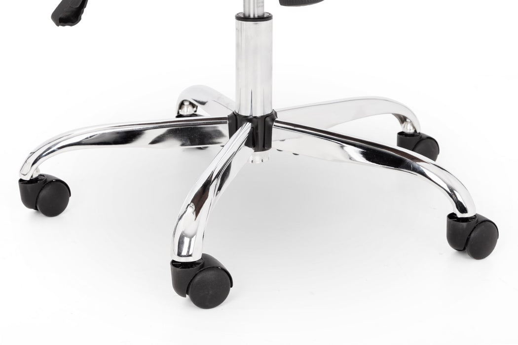 Gio Brown & Chrome Office Chair