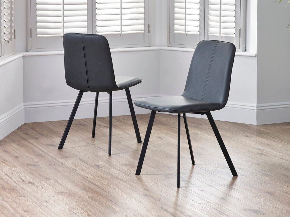 Set Of 2 Goya Chairs Antique Black