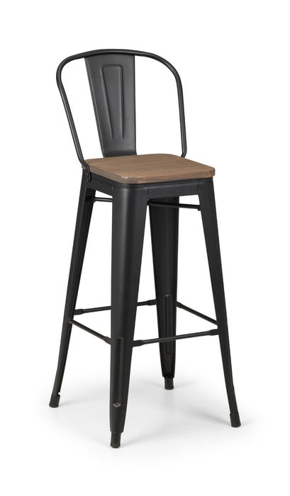 Set Of 2 Grafton Metal Bar Stools