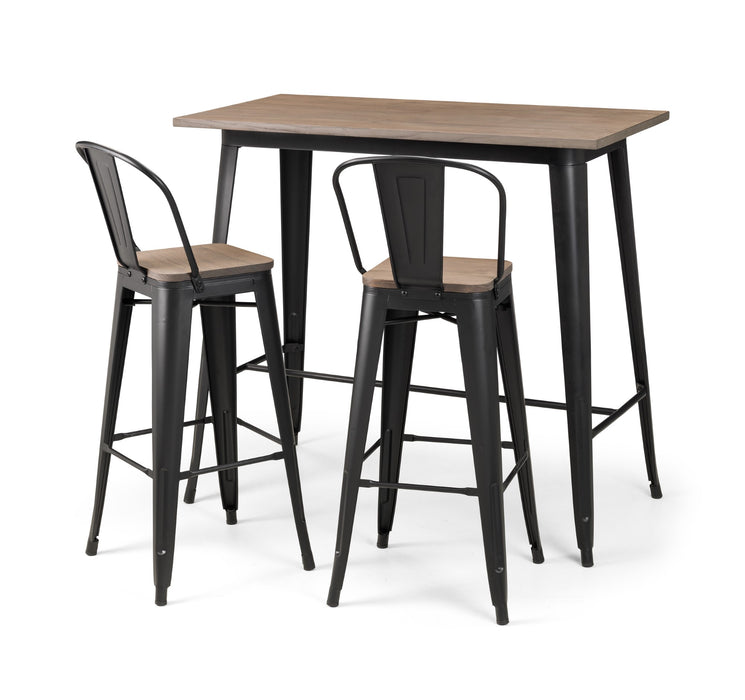 Set Of 2 Grafton Metal Bar Stools