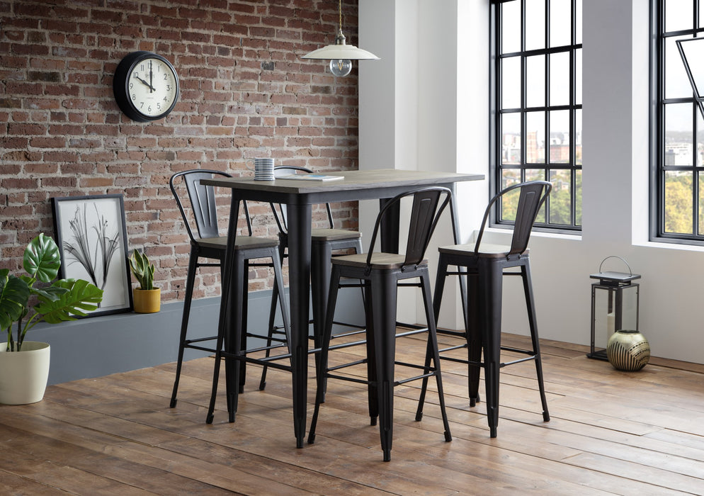 Set Of 2 Grafton Metal Bar Stools