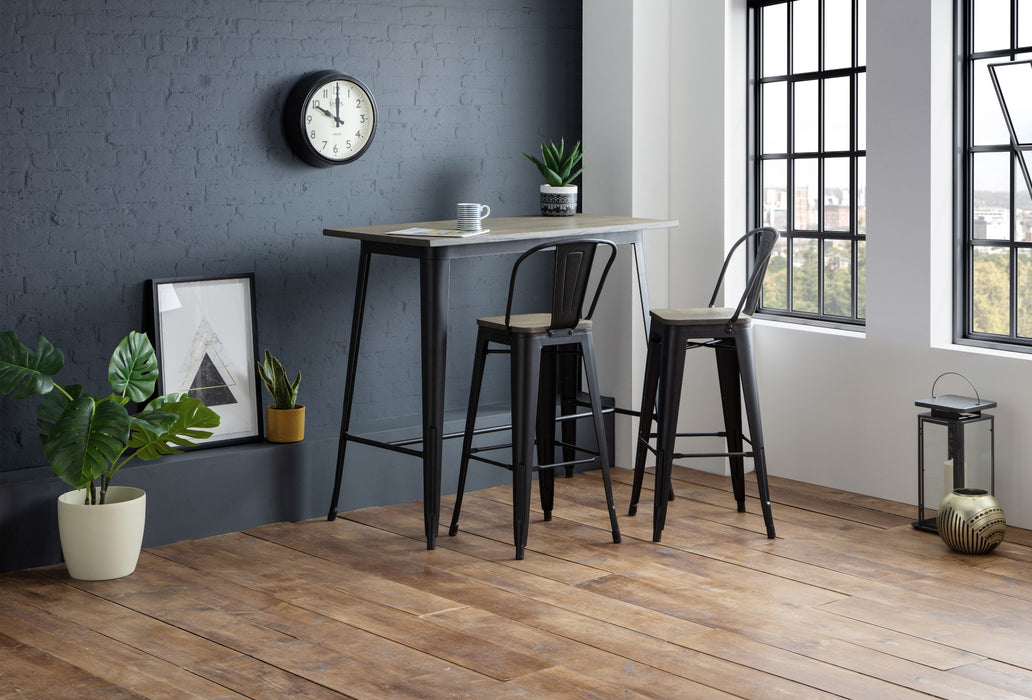 Set Of 2 Grafton Metal Bar Stools