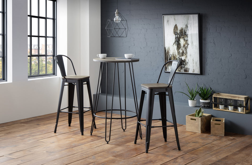 Set Of 2 Grafton Metal Bar Stools