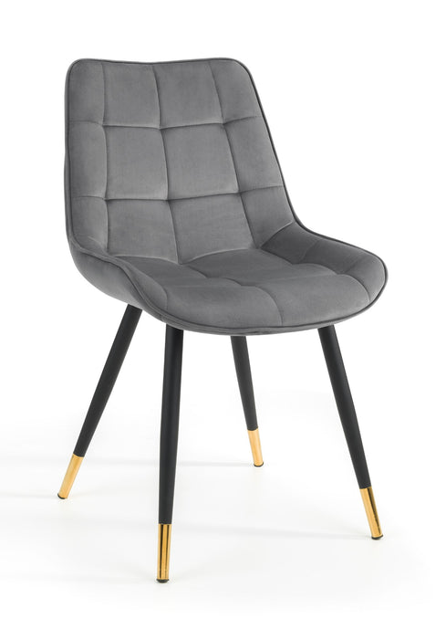 Set Of 2 Hadid Dining Chairs - Grey
