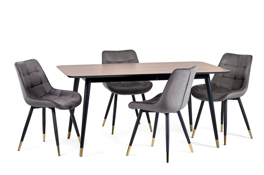 Set Of 2 Hadid Dining Chairs - Grey