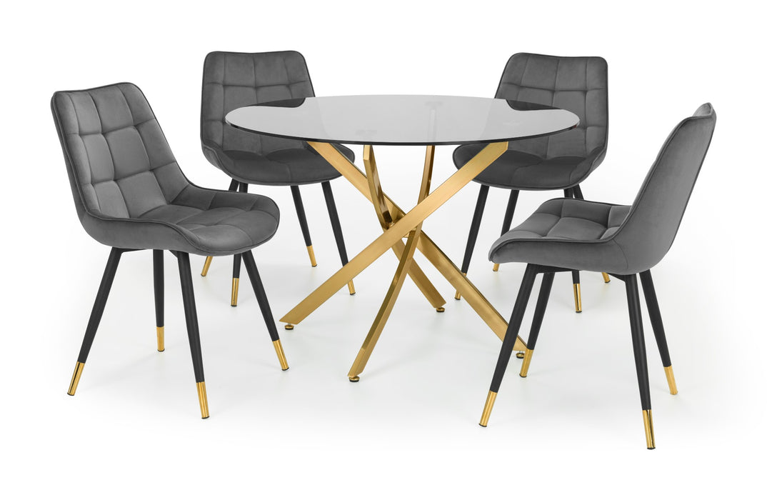 Set Of 2 Hadid Dining Chairs - Grey