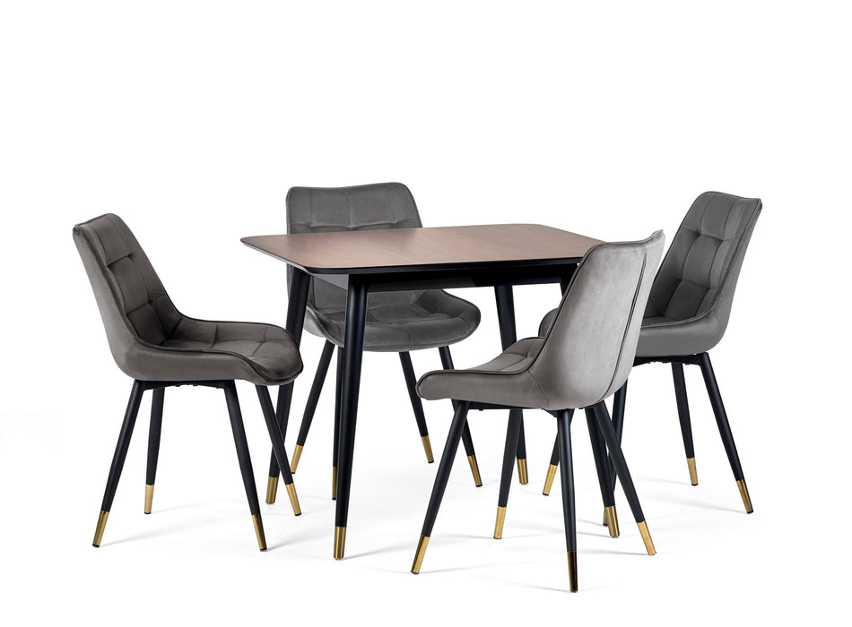 Set Of 2 Hadid Dining Chairs - Grey