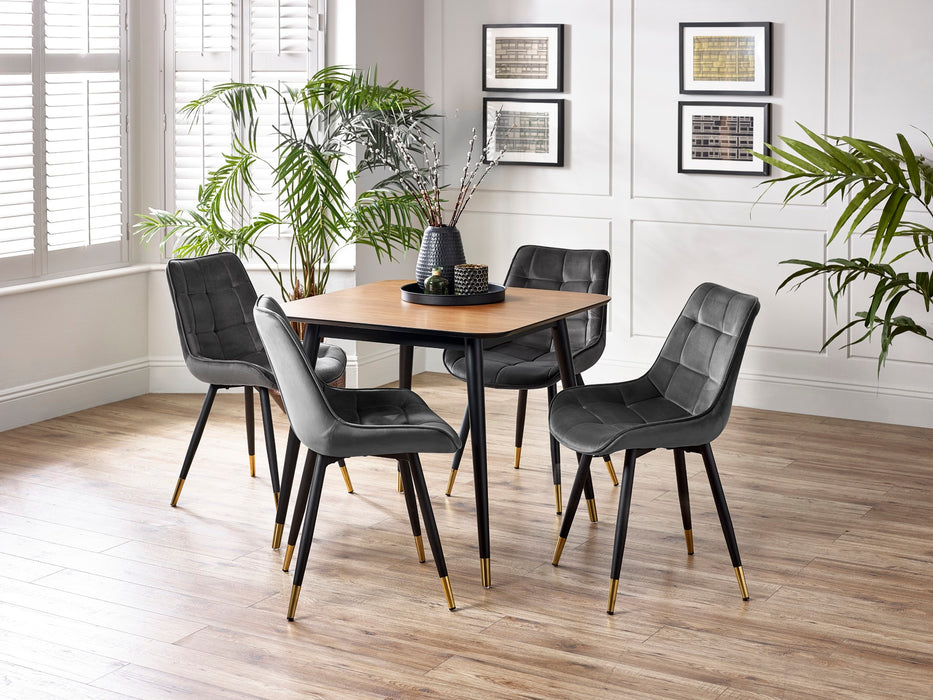 Set Of 2 Hadid Dining Chairs - Grey