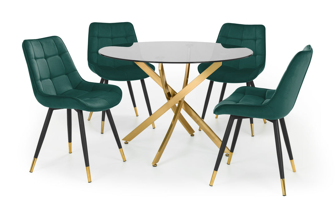 Set Of 2 Hadid Dining Chairs - Green