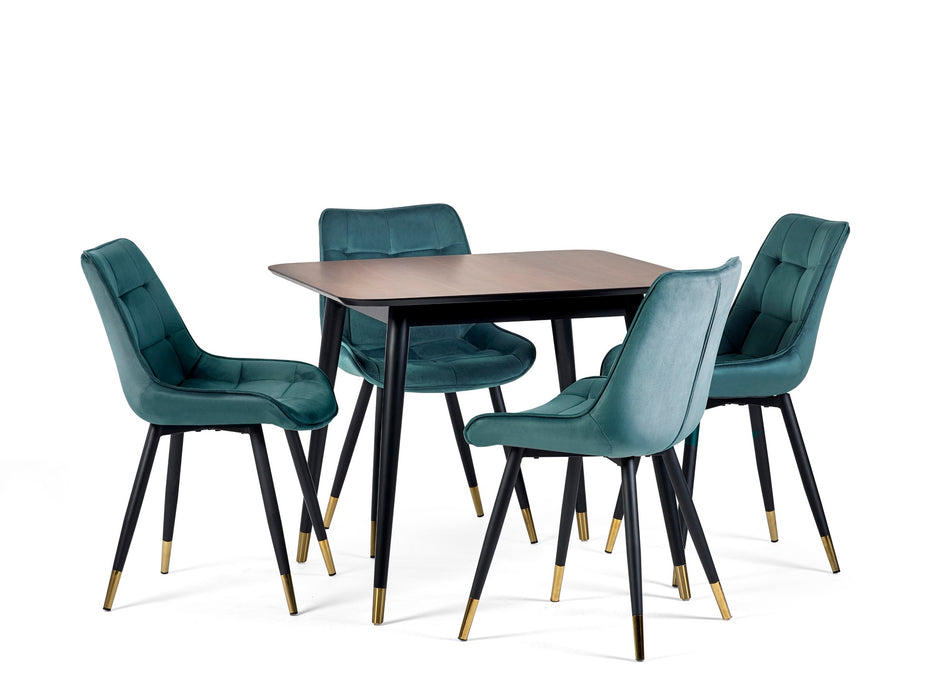 Set Of 2 Hadid Dining Chairs - Green