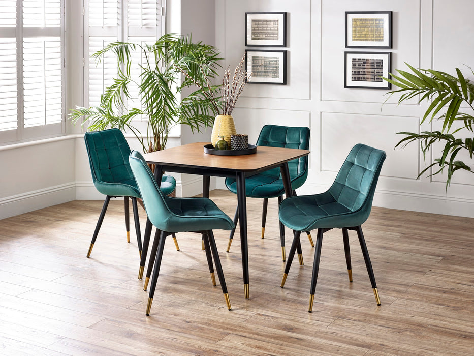 Set Of 2 Hadid Dining Chairs - Green