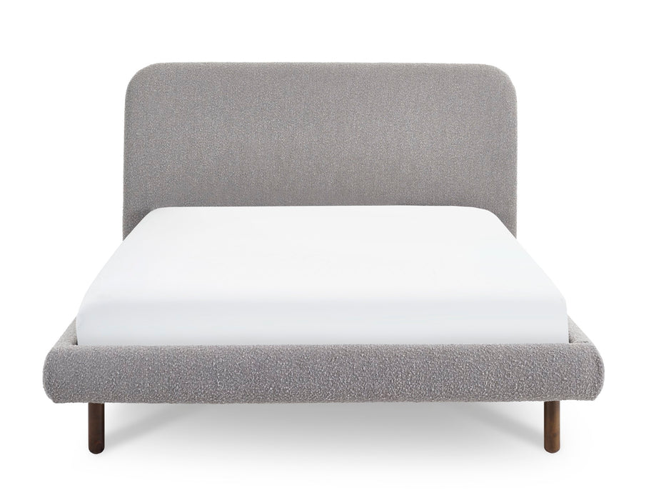 Hannah King Bed 150Cm - Grey Boucle