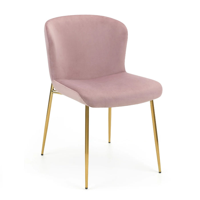 Set Of 2 Harper Dining Chairs - Dusky Pink