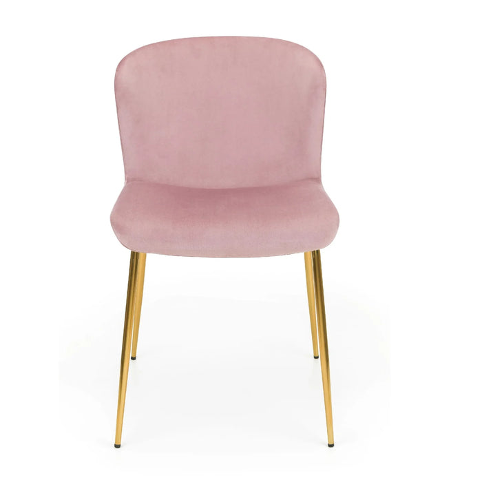 Set Of 2 Harper Dining Chairs - Dusky Pink