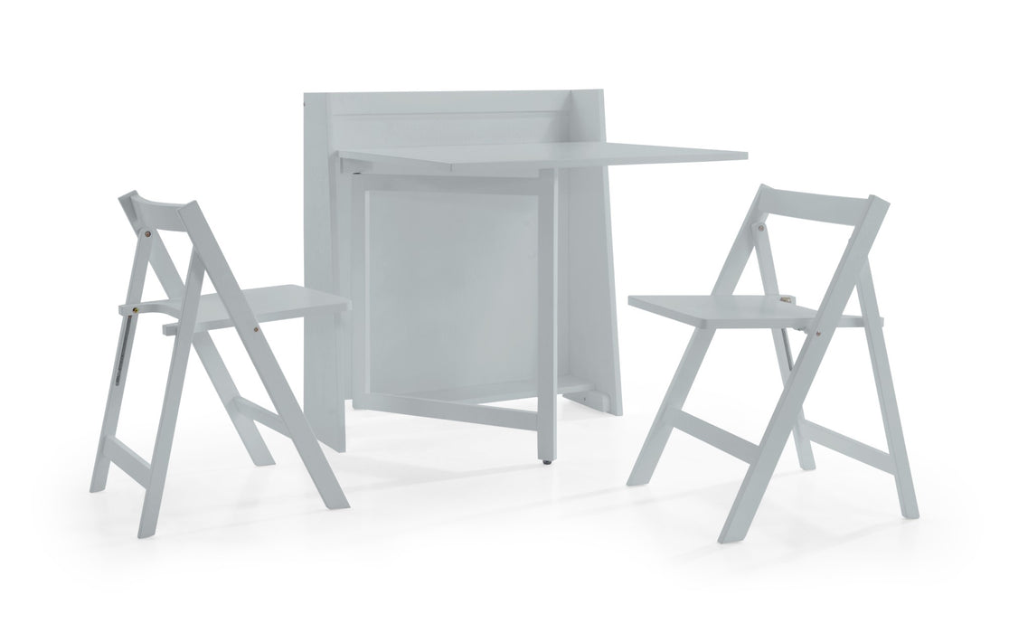 Helsinki Compact Folding Dining Set - Grey
